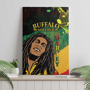 Afro Legend Bob Buffalo Soldier Canvas Wall Art American Heroes Reggae Style