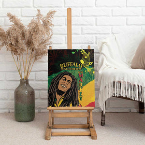 Afro Legend Bob Buffalo Soldier Canvas Wall Art American Heroes Reggae Style