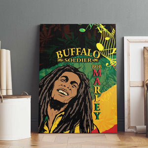 Afro Legend Bob Buffalo Soldier Canvas Wall Art American Heroes Reggae Style