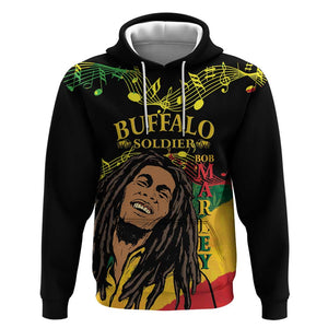 Afro Legend Bob Buffalo Soldier Hoodie American Heroes Reggae Style