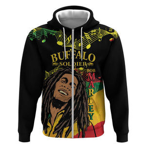 Afro Legend Bob Buffalo Soldier Hoodie American Heroes Reggae Style