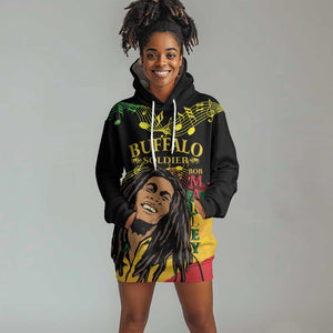 Afro Legend Bob Buffalo Soldier Hoodie Dress American Heroes Reggae Style