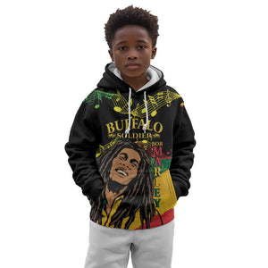 Afro Legend Bob Buffalo Soldier Kid Hoodie American Heroes Reggae Style