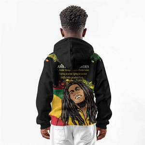 Afro Legend Bob Buffalo Soldier Kid Hoodie American Heroes Reggae Style