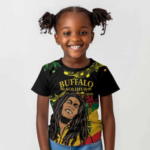 Afro Legend Bob Buffalo Soldier Kid T shirt American Heroes Reggae Style