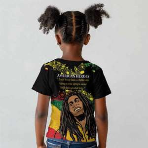 Afro Legend Bob Buffalo Soldier Kid T shirt American Heroes Reggae Style