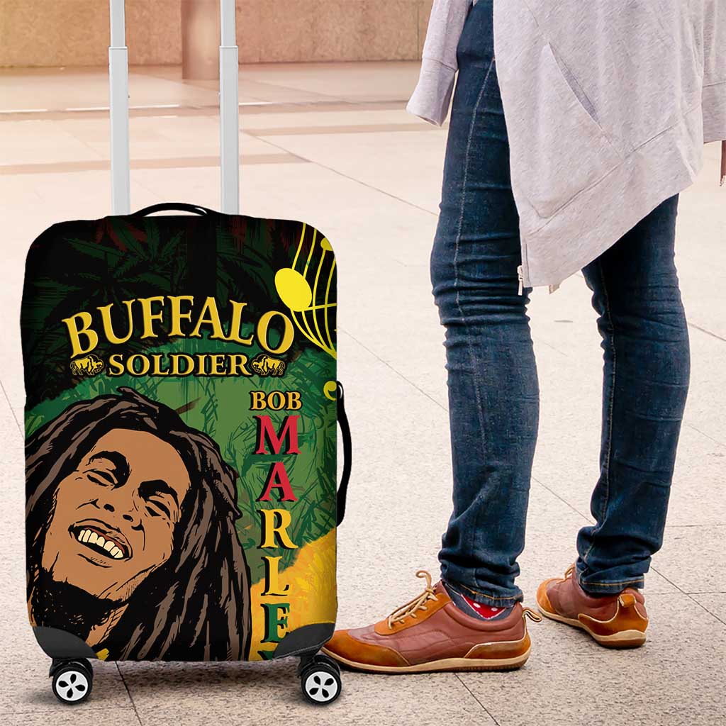 Afro Legend Bob Buffalo Soldier Luggage Cover American Heroes Reggae Style