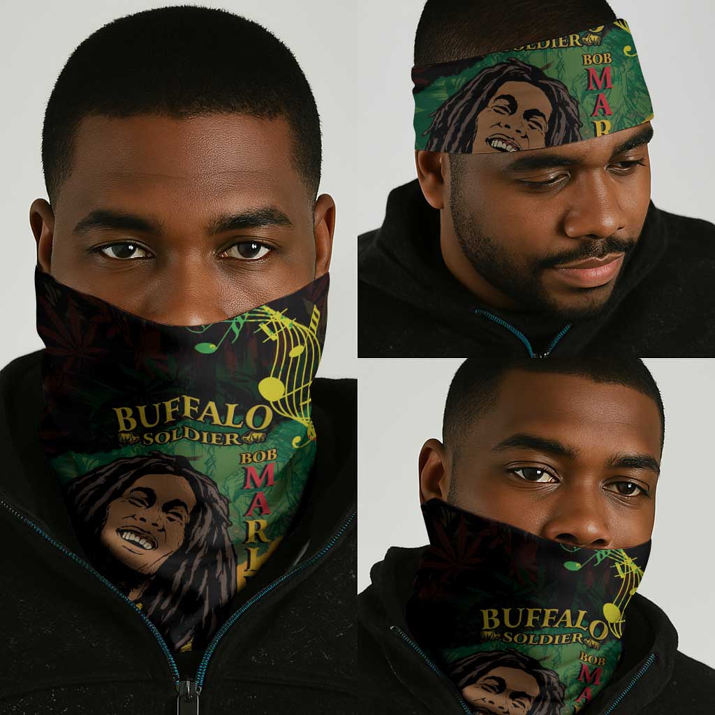 Afro Legend Bob Buffalo Soldier Neck Gaiter American Heroes Reggae Style LT14