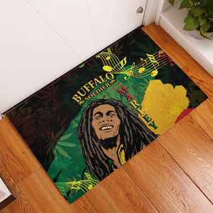 Afro Legend Bob Buffalo Soldier Rubber Doormat American Heroes Reggae Style