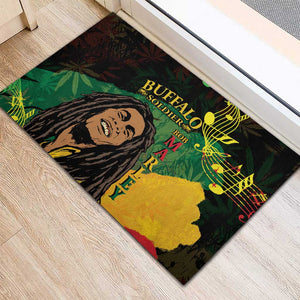 Afro Legend Bob Buffalo Soldier Rubber Doormat American Heroes Reggae Style