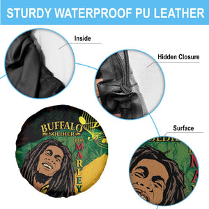 Afro Legend Bob Buffalo Soldier Spare Tire Cover American Heroes Reggae Style