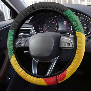 Afro Legend Bob Buffalo Soldier Steering Wheel Cover American Heroes Reggae Style