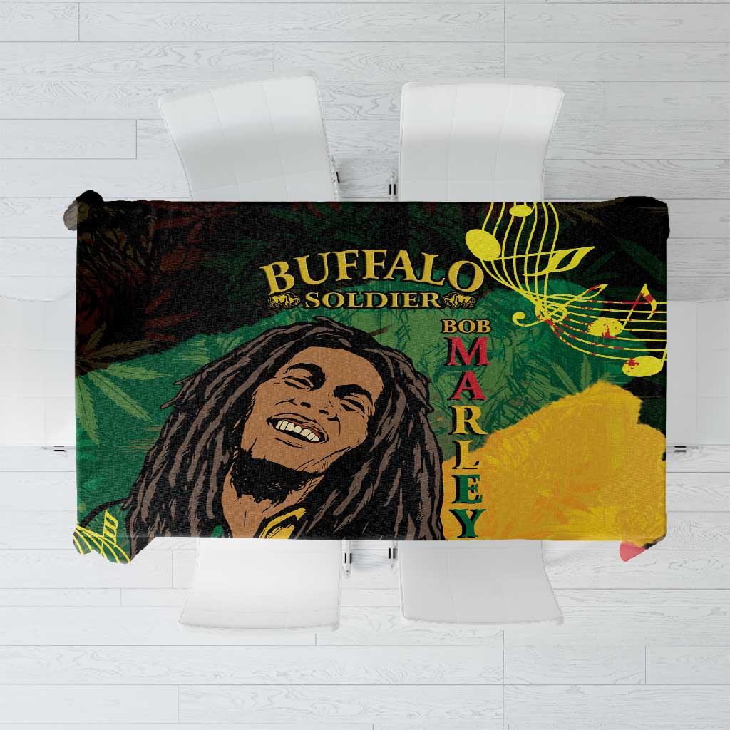 Afro Legend Bob Buffalo Soldier Tablecloth American Heroes Reggae Style