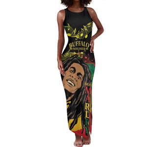 Afro Legend Bob Buffalo Soldier Tank Maxi Dress American Heroes Reggae Style