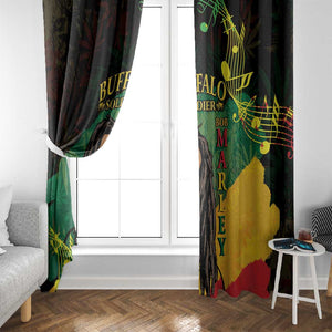 Afro Legend Bob Buffalo Soldier Window Curtain American Heroes Reggae Style