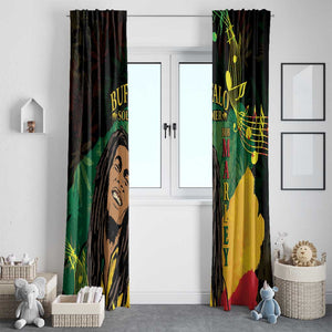 Afro Legend Bob Buffalo Soldier Window Curtain American Heroes Reggae Style