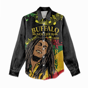 Afro Legend Bob Buffalo Soldier Women Casual Shirt American Heroes Reggae Style