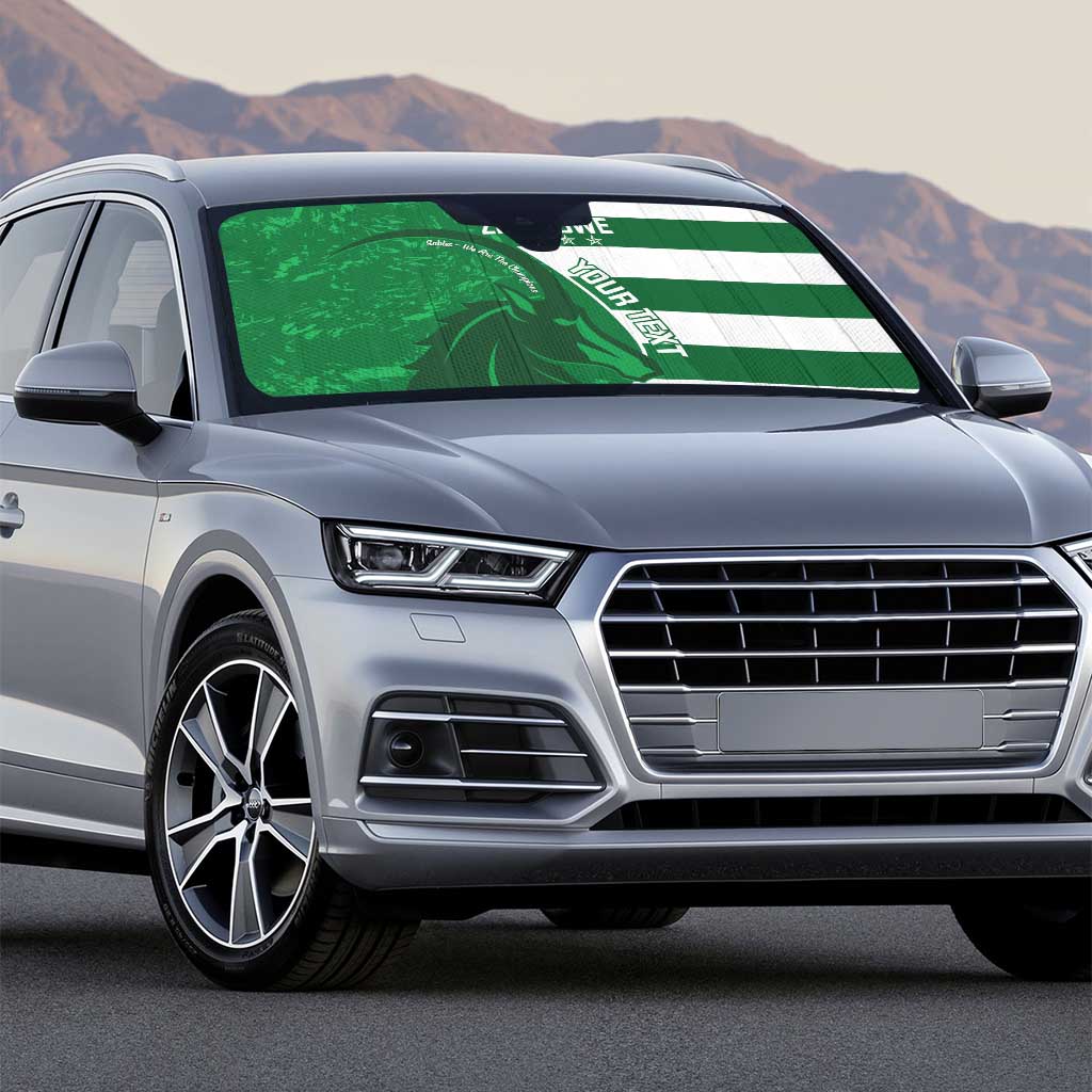 Zimbabwe Rugby Custom Auto Sun Shade Sables 3rd Champions Proud