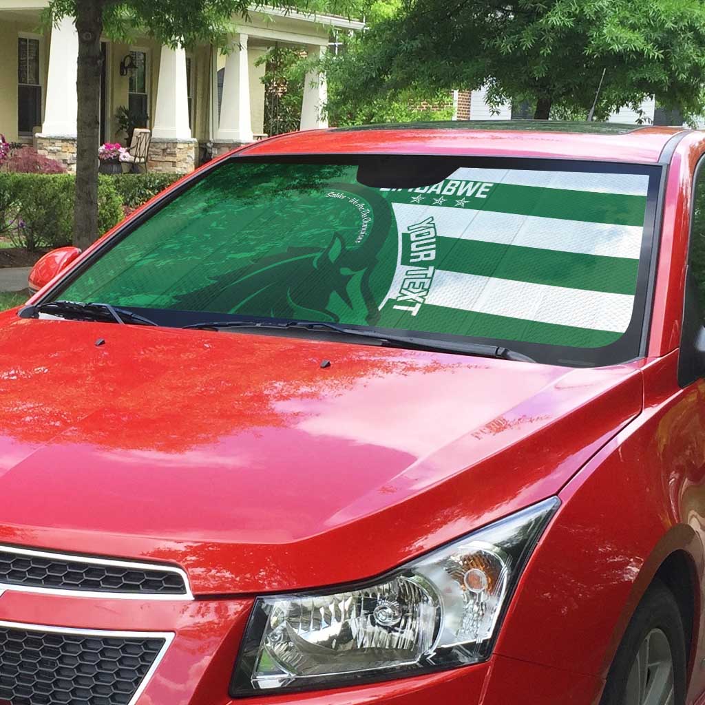 Zimbabwe Rugby Custom Auto Sun Shade Sables 3rd Champions Proud