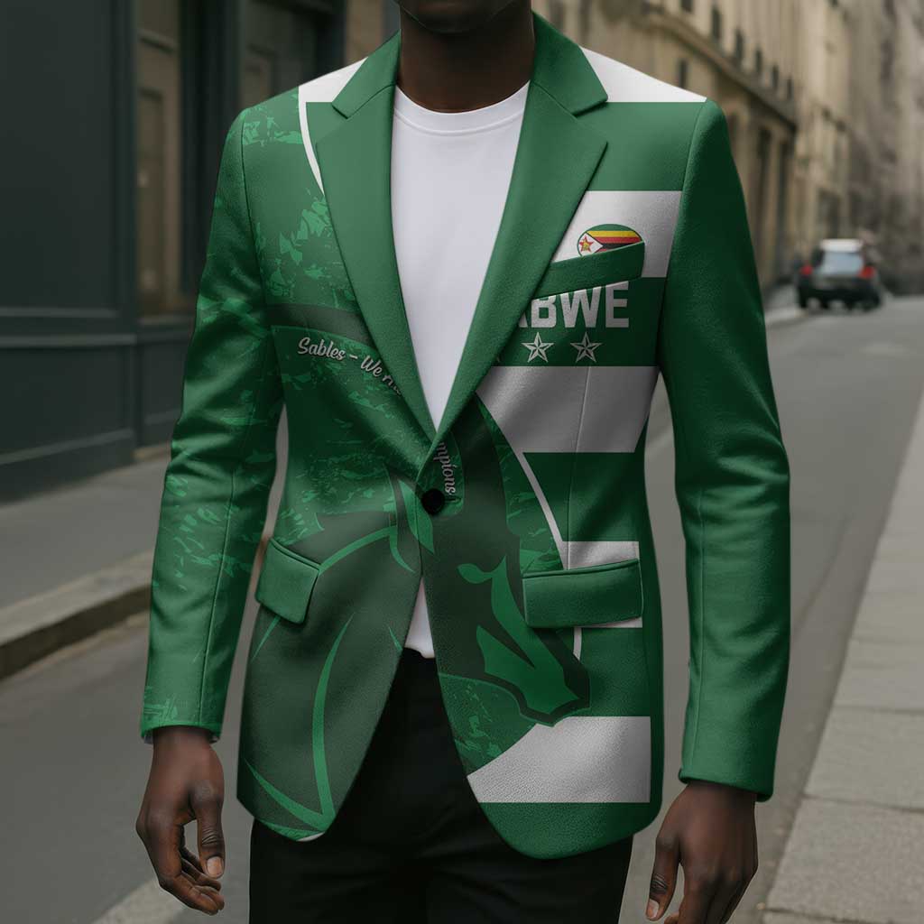Zimbabwe Rugby Custom Blazer Sables 3rd Champions Proud