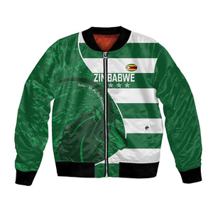 Zimbabwe Rugby Custom Bomber Jacket Sables 3rd Champions Proud - African Pride