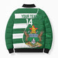 Zimbabwe Rugby Custom Bomber Puffer Jacket Sables 3rd Champions Proud