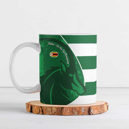 Zimbabwe Rugby Custom Ceramic Mug Sables 3rd Champions Proud