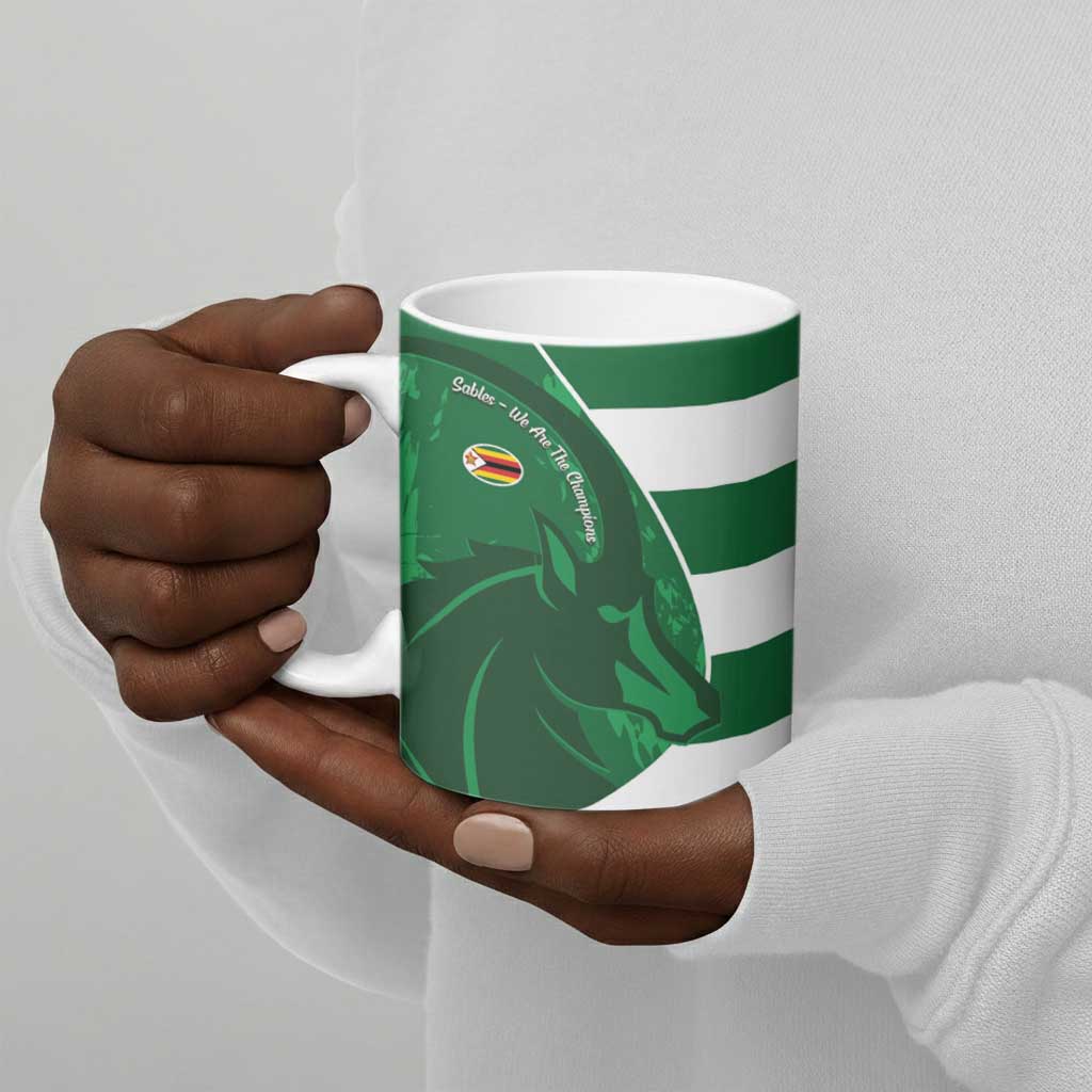 Zimbabwe Rugby Custom Ceramic Mug Sables 3rd Champions Proud