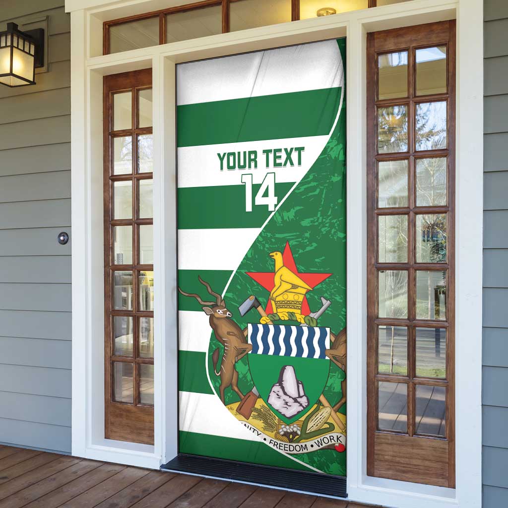 Zimbabwe Rugby Custom Door Cover Sables 3rd Champions Proud