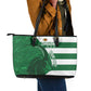 Zimbabwe Rugby Custom Leather Tote Bag Sables 3rd Champions Proud - African Pride