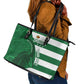 Zimbabwe Rugby Custom Leather Tote Bag Sables 3rd Champions Proud - African Pride
