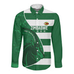 Zimbabwe Rugby Custom Long Sleeve Button Shirt Sables 3rd Champions Proud - African Pride