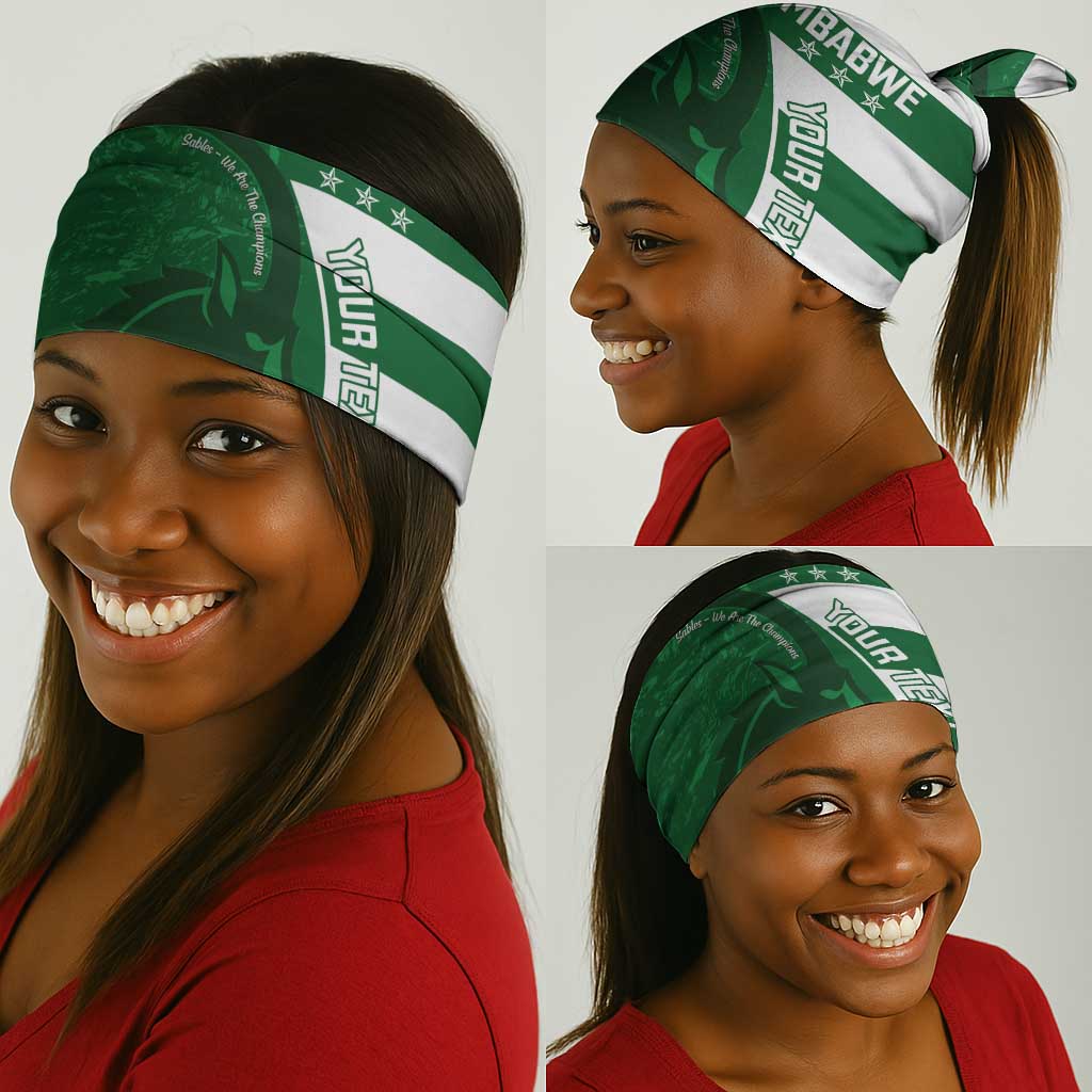 Zimbabwe Rugby Custom Neck Gaiter Sables 3rd Champions Proud LT14