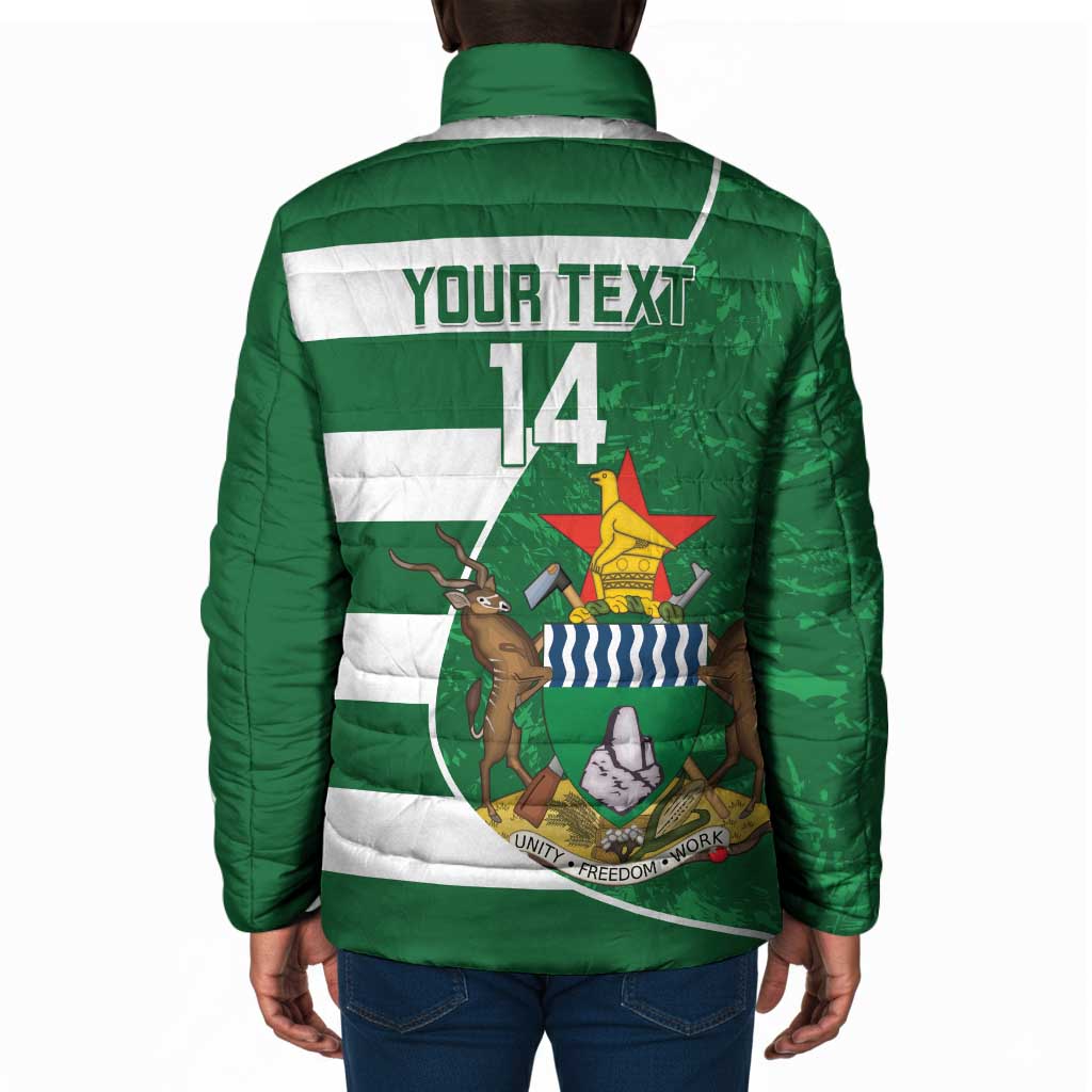 Zimbabwe Rugby Custom Padded Jacket Sables 3rd Champions Proud