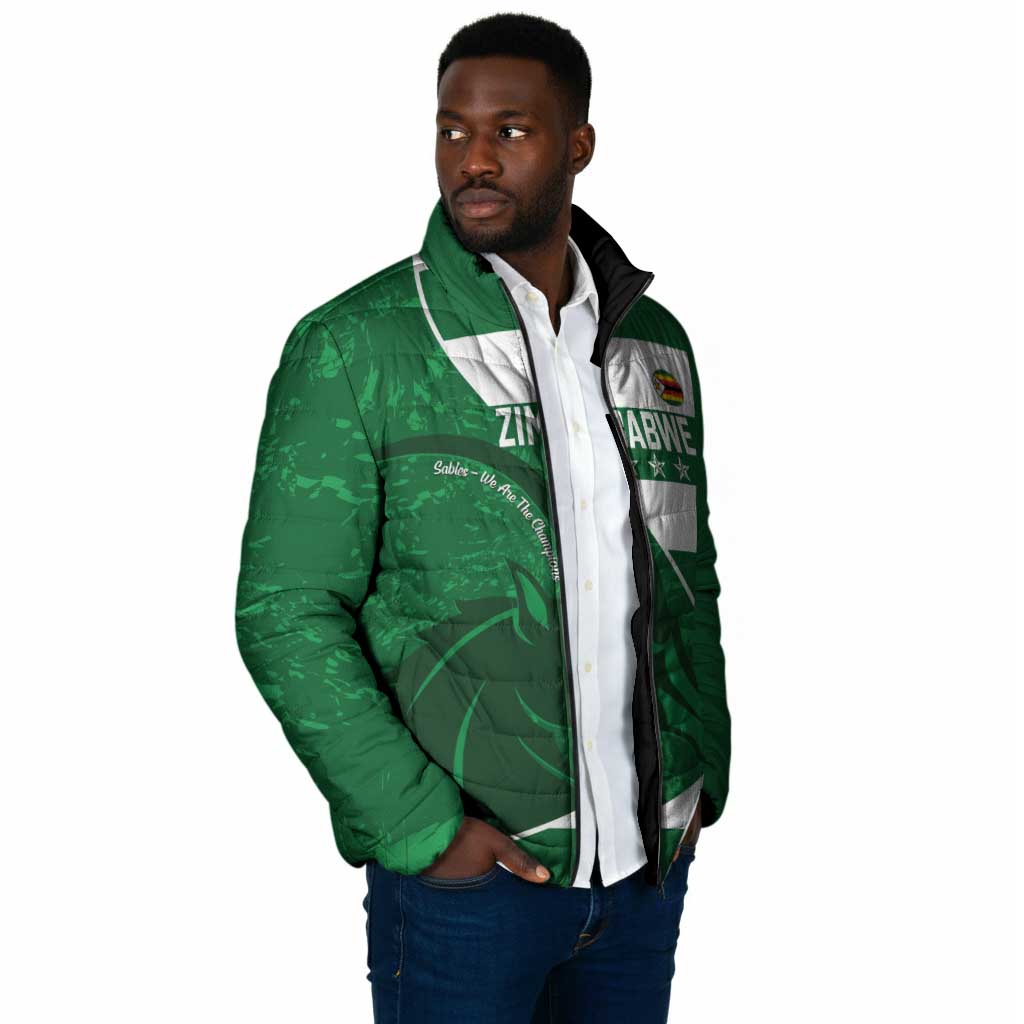 Zimbabwe Rugby Custom Padded Jacket Sables 3rd Champions Proud