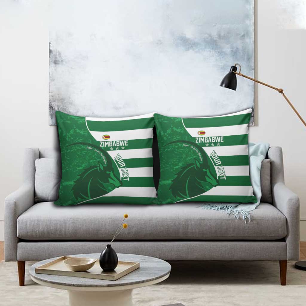 Zimbabwe Rugby Custom Pillow Cover Sables 3rd Champions Proud