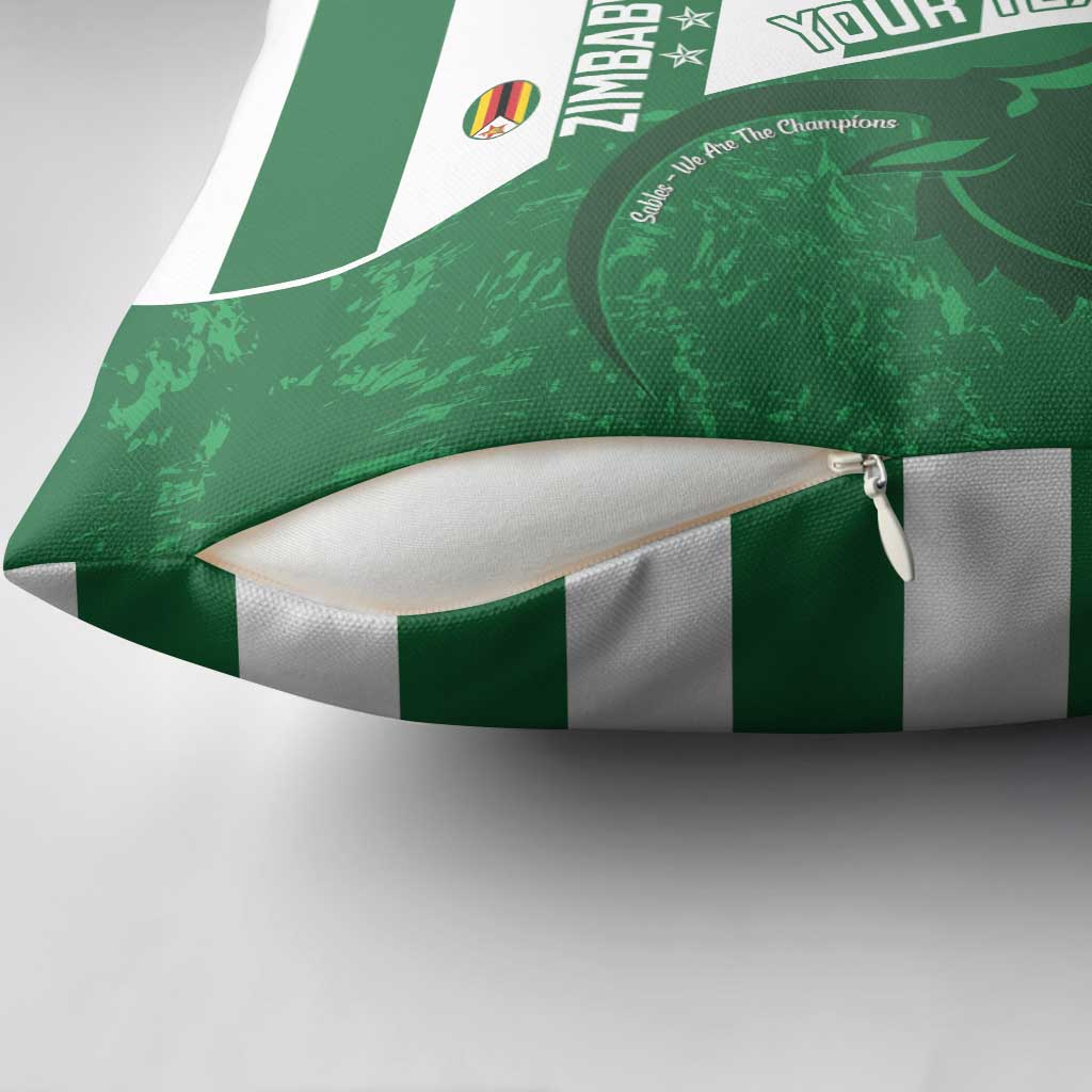 Zimbabwe Rugby Custom Pillow Cover Sables 3rd Champions Proud