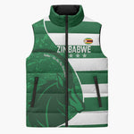 Zimbabwe Rugby Custom Sleeveless Puffer Jacket Sables 3rd Champions Proud