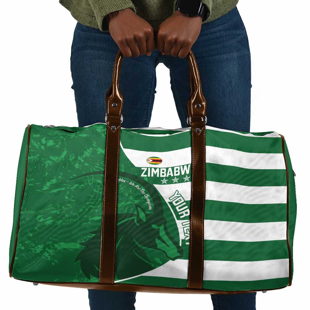 Zimbabwe Rugby Custom Travel Bag Sables 3rd Champions Proud