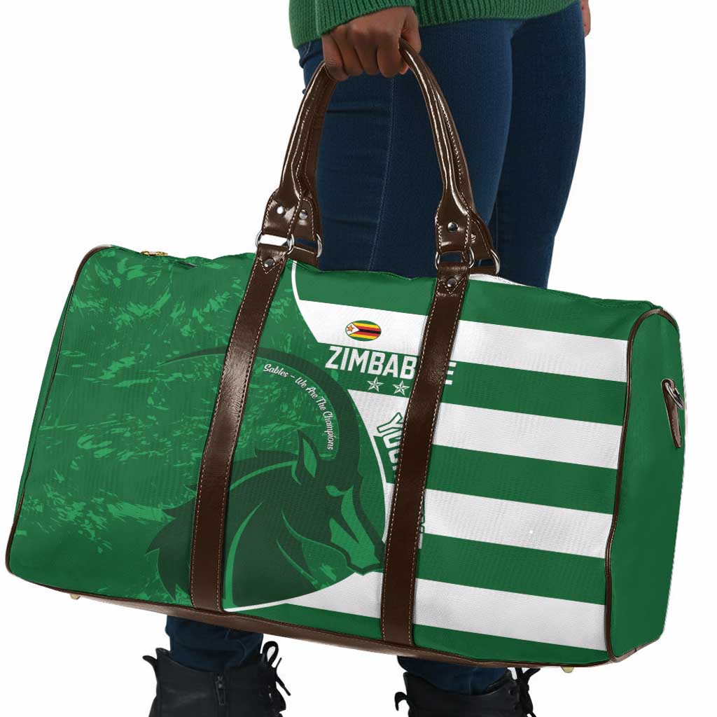 Zimbabwe Rugby Custom Travel Bag Sables 3rd Champions Proud