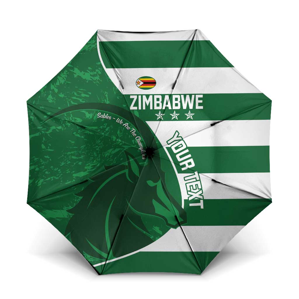 Zimbabwe Rugby Custom Umbrella Sables 3rd Champions Proud