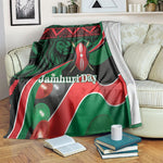 Kenya Jamhuri Day Blanket Maasai Shield Spears Harambee