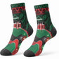 Kenya Jamhuri Day Crew Socks Maasai Shield Spears Harambee