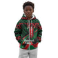 Kenya Jamhuri Day Kid Hoodie Maasai Shield Spears Harambee
