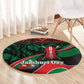 Kenya Jamhuri Day Round Carpet Maasai Shield Spears Harambee
