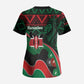 Kenya Jamhuri Day Scrub Top Maasai Shield Spears Harambee