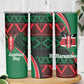 Kenya Jamhuri Day Skinny Tumbler Maasai Shield Spears Harambee
