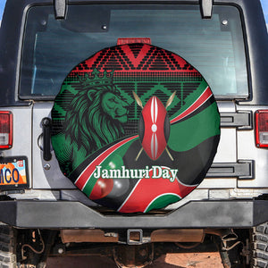 Kenya Jamhuri Day Spare Tire Cover Maasai Shield Spears Harambee