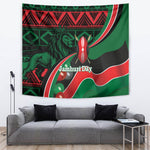 Kenya Jamhuri Day Tapestry Maasai Shield Spears Harambee
