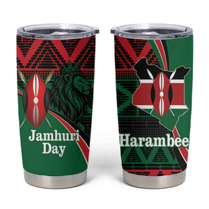 Kenya Jamhuri Day Tumbler Cup Maasai Shield Spears Harambee